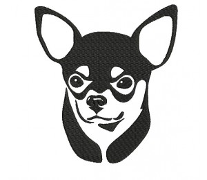 Stickdatei - Chihuahua Silhouette